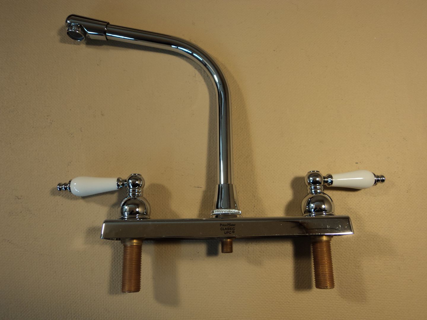 Price Pfister Kitchen Faucet Two Handle High Arc Polished Chrome WK2740C